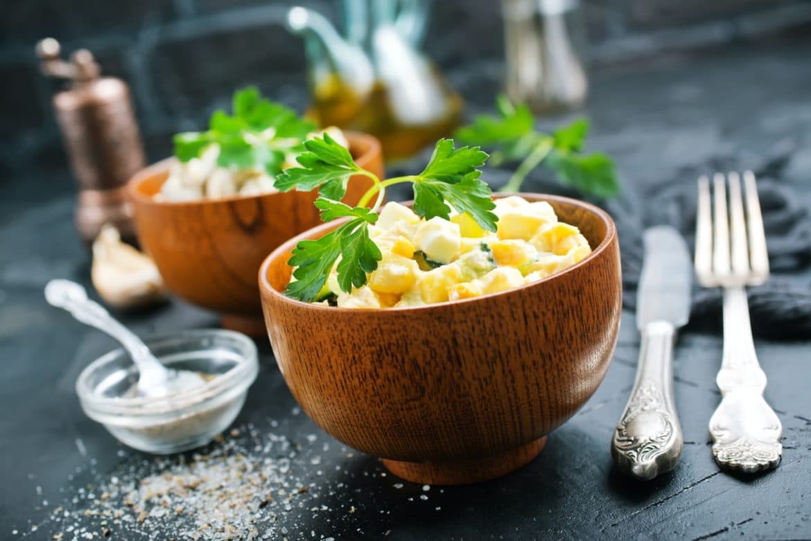 Pasta Salad With Mayonnaise and Corn