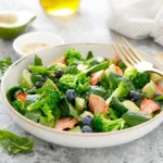 Blueberry Broccoli Spinach Salad