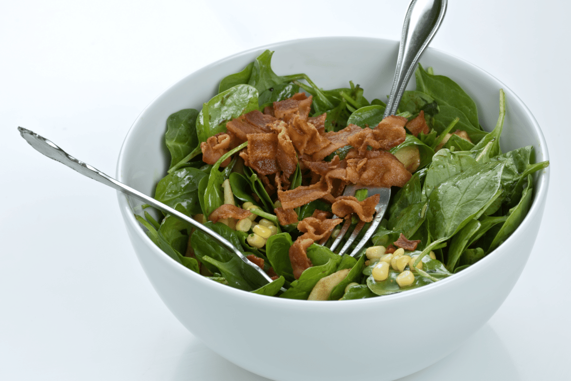 Spinach Salad With Warm Bacon Dressing