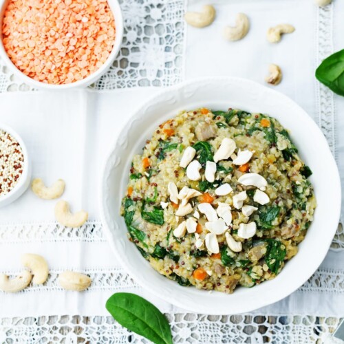 Moroccan Quinoa and Lentil Salad