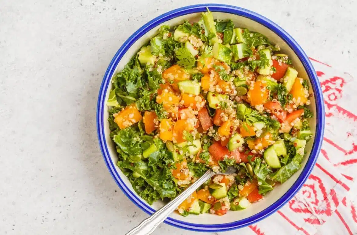 Healthy Kale Quinoa Salad