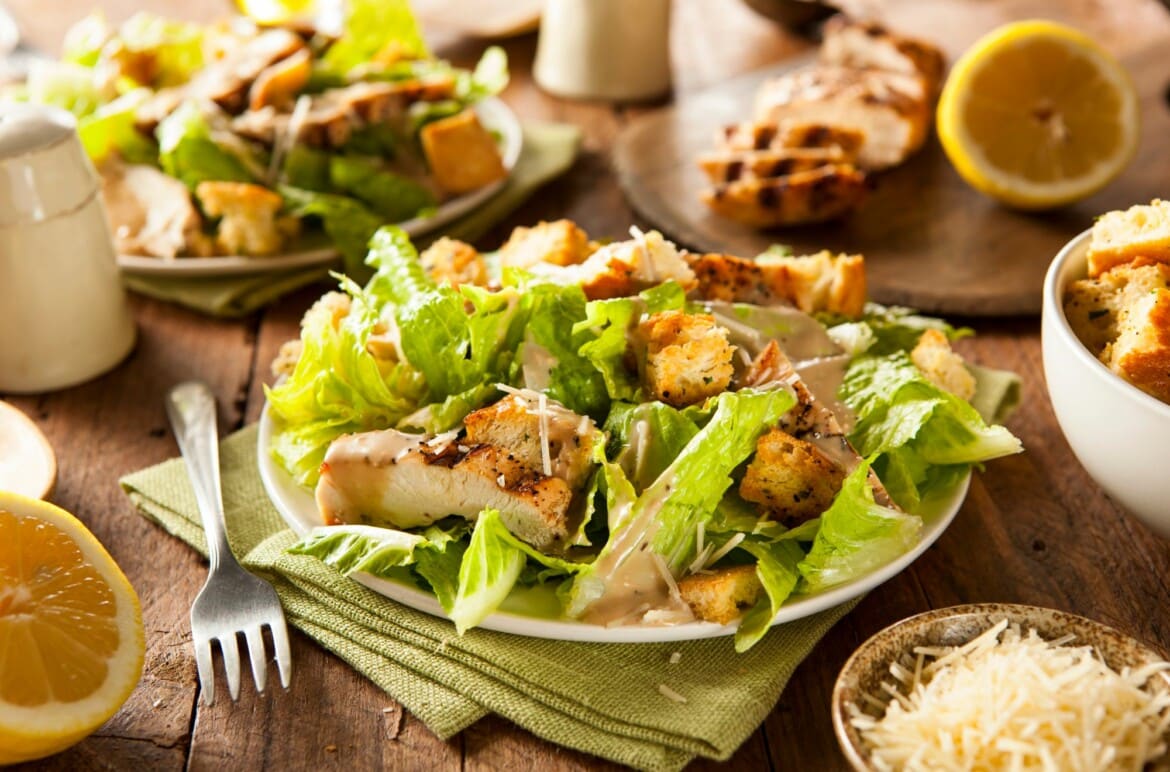 Best Chicken Caesar Salad With Homemade Croutons