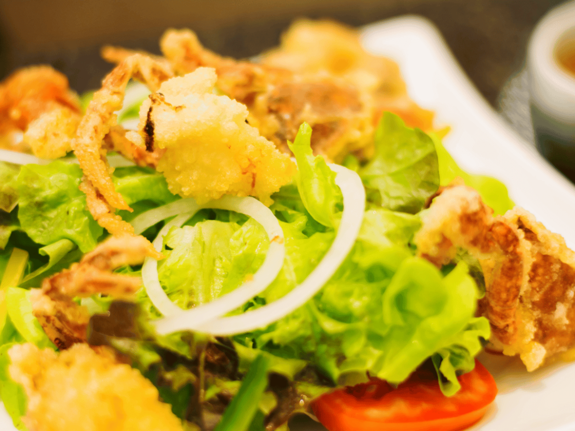 Crispy Soft Shell Crab Salad Recipe